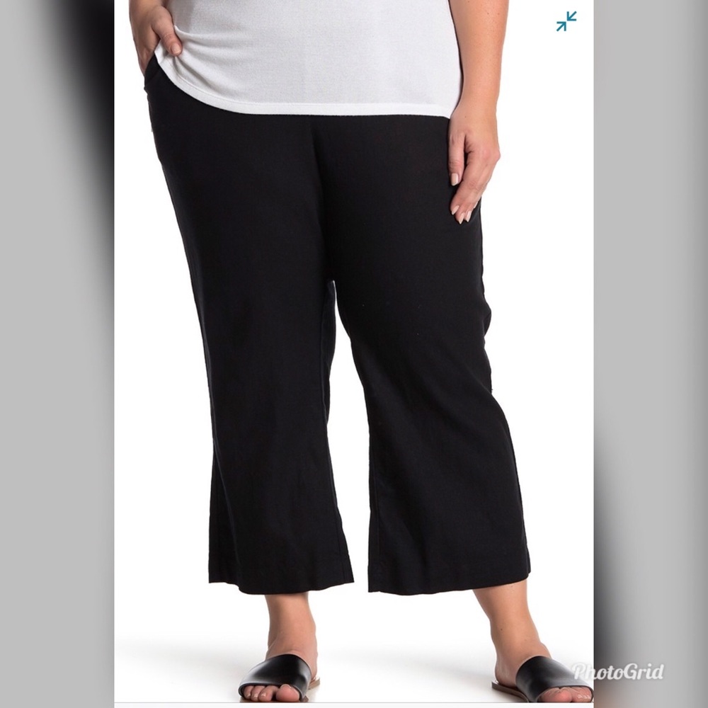 Caslon
Wide Leg Cropped Linen Blend Pants
